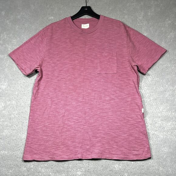 Aime Leon Dore T Shirt Mens Size XL Pink Short Sleeve Tee 100% Cotton Pocket - Picture 1 of 15